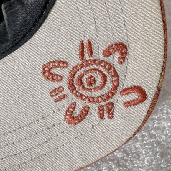Vintage 90s Balarinji Australia Orange Cotton Hat Cap main image 8